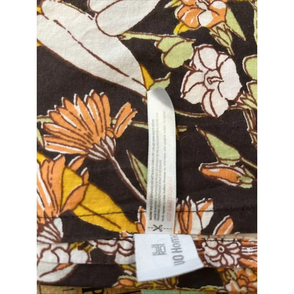 Urban Outfitters Mila Queen Flat Sheet Garden Fairy Y2K Boho Earthy Floral Anthr